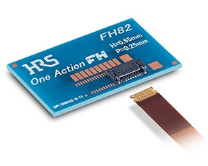FH82系列:0.25mm間距高0.65mm上觸點一插即鎖FPC用連接器